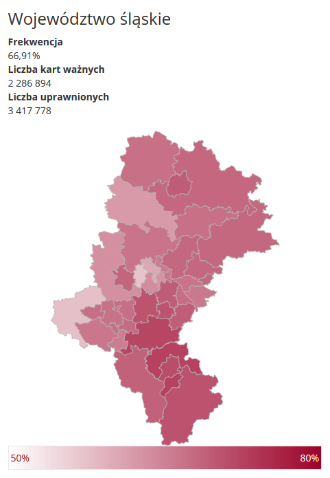 Wyniki wyborów: Trzaskowski na Śląsku, w regionie Duda