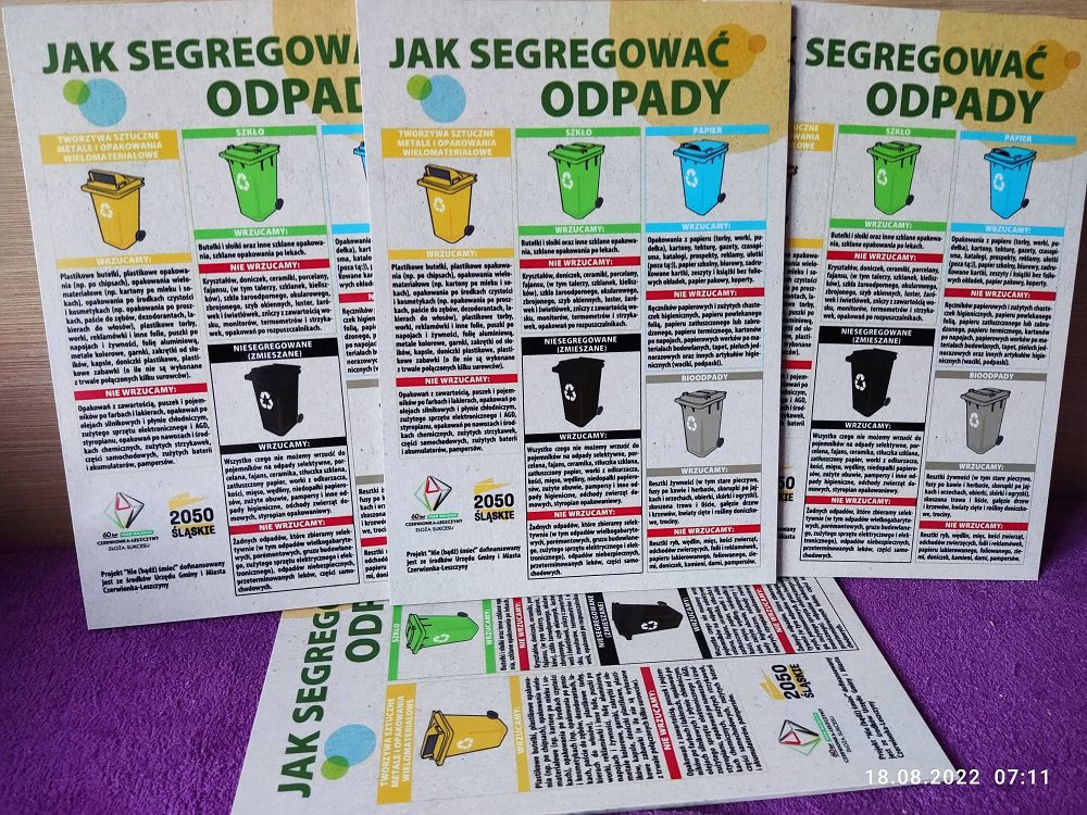 Odbierz darmowe tabliczki o segregacji odpadów