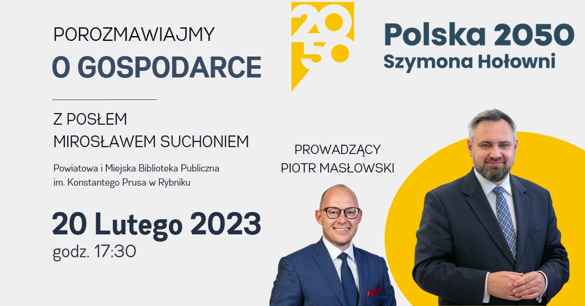 Spotkanie z Mirosławem Suchoniem, posłem na Sejm RP