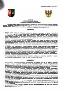 Informacja o działalności Straży Miejskiej w Czerwionce-Leszczynach